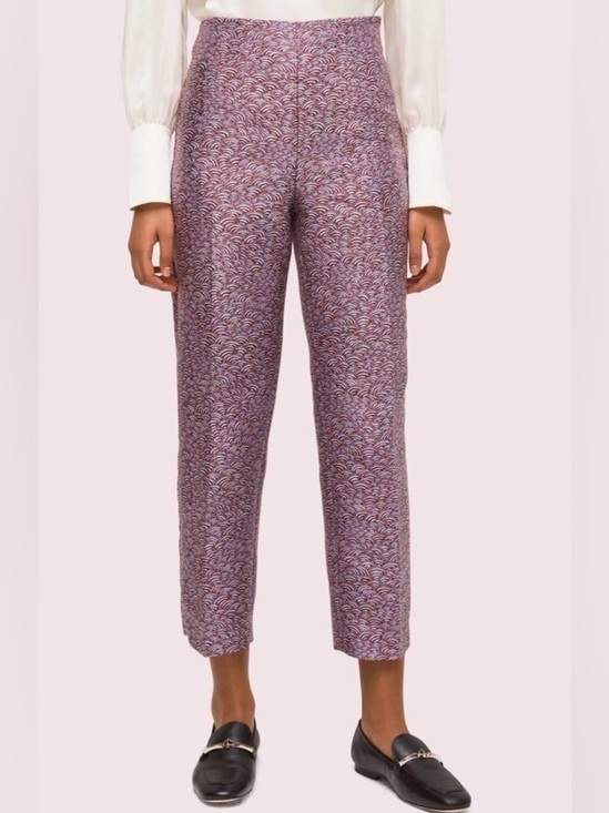 kate spade Pants - NWOT Kate Spade Classic High-Waist Printed Crop Pants - Pink